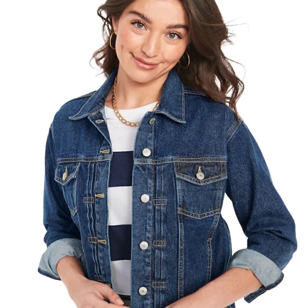 Old Navy Denim Jacket Sz M - Picture 2 of 9